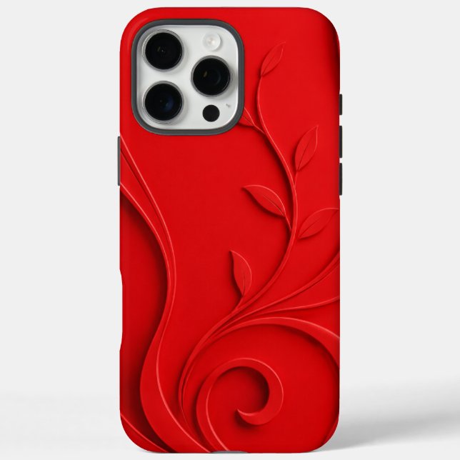 Elegante abstrakte florale Premium Mode Case-Mate iPhone Hülle (Rückseite)
