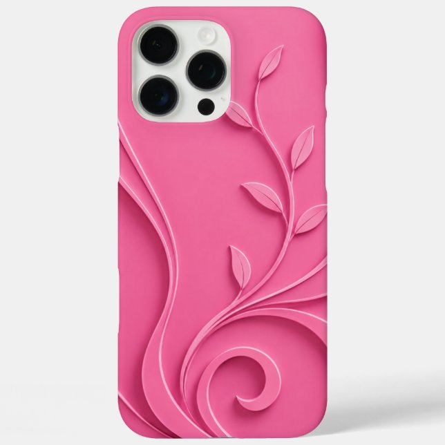 Elegante abstrakte florale Premium Mode Case-Mate iPhone Hülle (Rückseite)