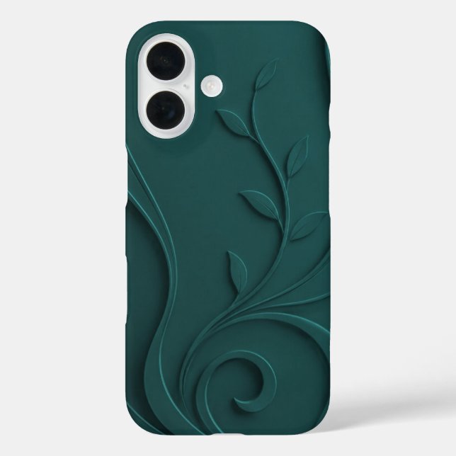 Elegante abstrakte florale Premium Mode Case-Mate iPhone Hülle (Rückseite)
