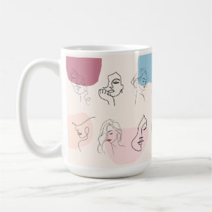 Elegante Abstrakte Frauen  Art Tasse
