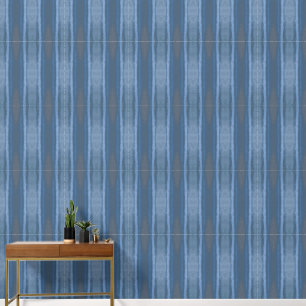 Elegante Abstrakte, moderne blaue vertikale Streif Tapete