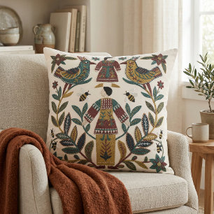 Elegante abstrakte moderne florale Motive Kissenhü Kissen