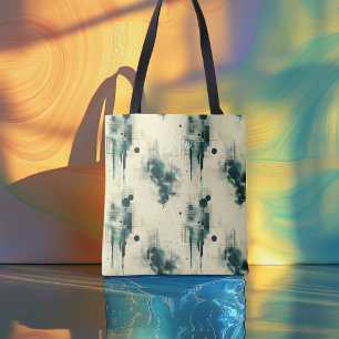 Elegante abstrakte personalisierte Tote-Tasche mit