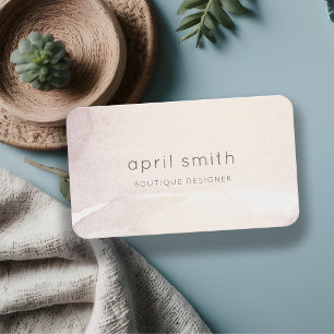 Elegante Abstrakte Rose Gold Lila Wasserfarbe Visitenkarte