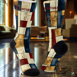 Elegante Abstrakte Socken: Geometrisches Design fü Socken