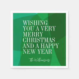 Elegante Abstrakte Weihnachtsfeier Serviette