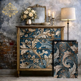 Elegante Acanthus Leaf Tea/Taupe Barockmusik Seidenpapier