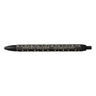 Elegante Accountant Numbers Chic Gold Personalisie Kugelschreiber