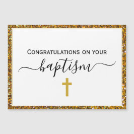 Elegante ADULT BAPTISM Magnetkarte