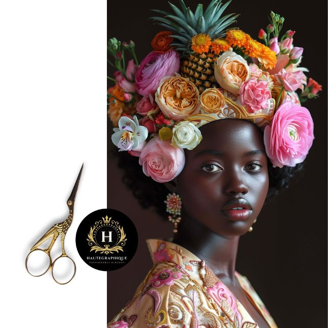 Elegante afrikanische Frauen-Dekoupage Seidenpapier (Von Creator hochgeladen)