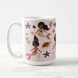 Elegante Afrikanische Meerjungfrau-Tasse Kaffeetasse