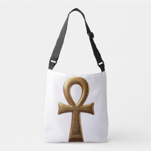 Elegante ägyptische Ankh-Symbol-Tasche Tragetaschen Mit Langen Trägern