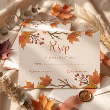 Elegante Ahornblätter-Hochzeit im Herbst