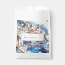 Elegante Amalfi Küstenansicht Italien Geschenktütchen