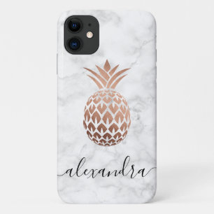 Elegante Ananas aus Kupfer-Rose Case-Mate iPhone Hülle