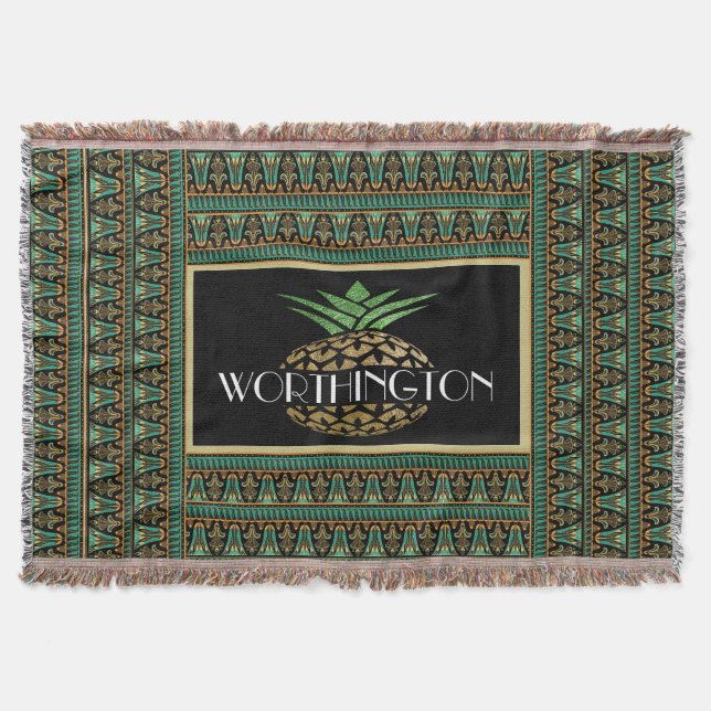 Elegante Ananas individuell angepasst Decke (Vorderseite)