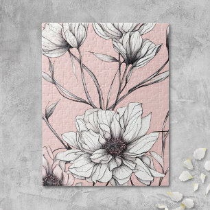 Elegante Anemonen-Blumen Puzzle