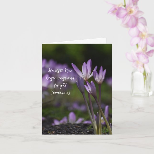 Elegante Anfänge Karte (Orchidee)