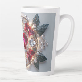 Elegante Anordnung der Roten Orchideen Milchtasse