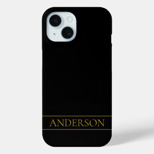 Elegante anpassbare Gold-Texte und -Linien Case-Mate iPhone Hülle