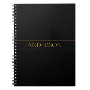 Elegante anpassbare Gold-Texte und -Linien Notizblock