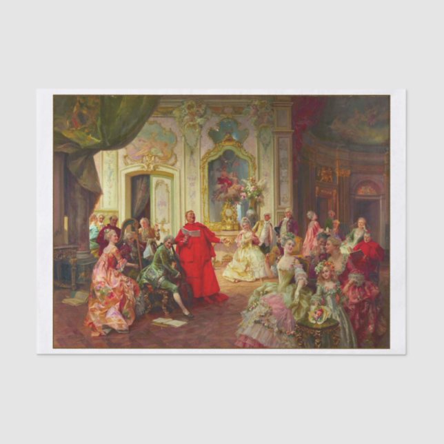 Elegante Ansammlung Motif Entdeckungsreise zur Alp Seidenpapier (Vorderseite)