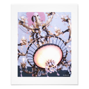 Elegante Antebellum Chandelier Print Fotodruck