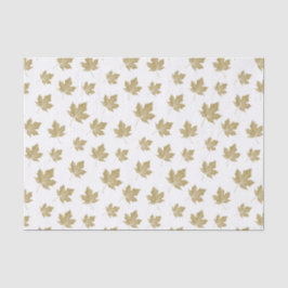 Elegante antike Gold Fall Maple Blätter. Seidenpapier