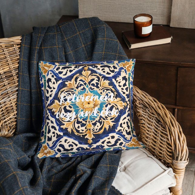 Elegante antike Kinderruhegaben für die Mama. Kissen (Elegant Antique Tile Retirement Gifts for Mom Her)