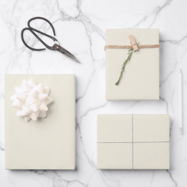 Elegante antike, Minimalistische und schicke Einri Geschenkpapier Set (Vorderseite)