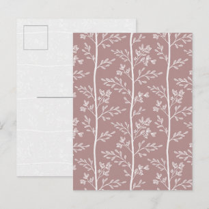 Elegante Antike-Rosen-Blumen-Kunst-Postkarte Feiertagspostkarte