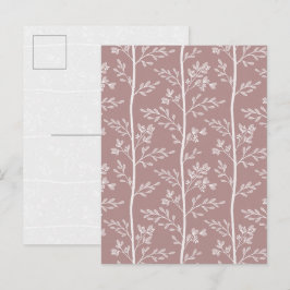 Elegante Antike-Rosen-Blumen-Kunstpostkarte Feiertagspostkarte