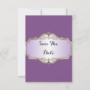 Elegante Antiquität Satin Hochzeit Termin vormerke Save The Date