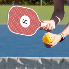 Elegante Antler Monogram Pickleball Paddle