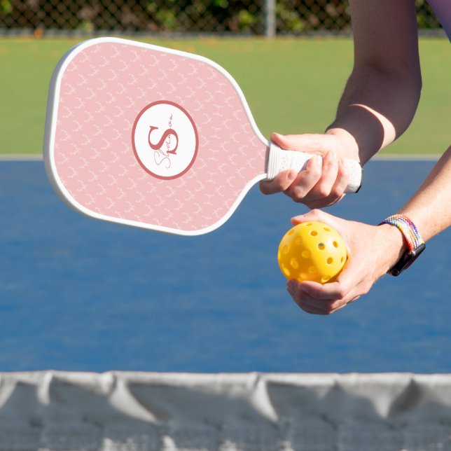 Elegante Antler Monogram Pickleball Paddle (InSitu)
