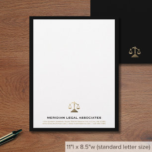 Elegante Anwaltskanzlei Letterhead Briefbogen