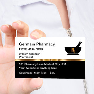 Elegante Apotheke oder Online-Apotheke Visitenkarte