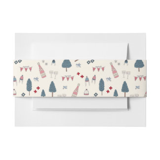 Elegante Apres Ski Bachelorette Einladungsbanderole