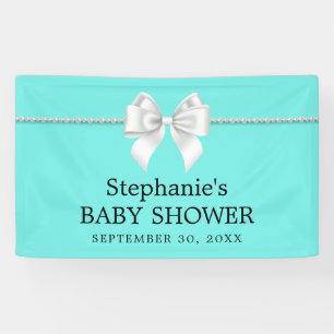 Elegante Aqua Aquamarin Tiffany Themendusche Banner