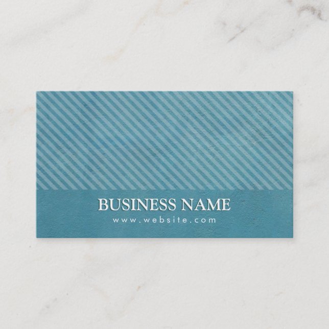 Elegante Aquamarin Blue Translator Business Card Visitenkarte (Vorderseite)
