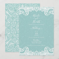Elegante Aquamarin türkisfarbene Hochzeit