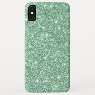 Elegante Aquamarine Grüne Imitat Glamour Glitzer Case-Mate iPhone Hülle