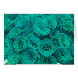 Elegante aquamarine grüne Rose