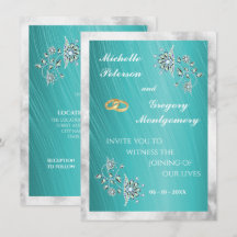 Elegante Aquamarine Hochzeit mit Kristall und Marm