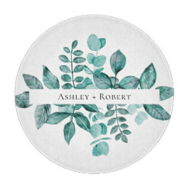 Elegante Aquamarine Landschaft Wasserfarben Modern Schneidebrett