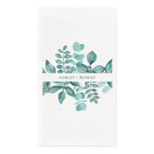 Elegante Aquamarine Landschaft Wasserfarben Modern