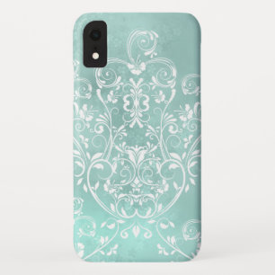 Elegante Aquamarine Wirbel Case-Mate iPhone Hülle