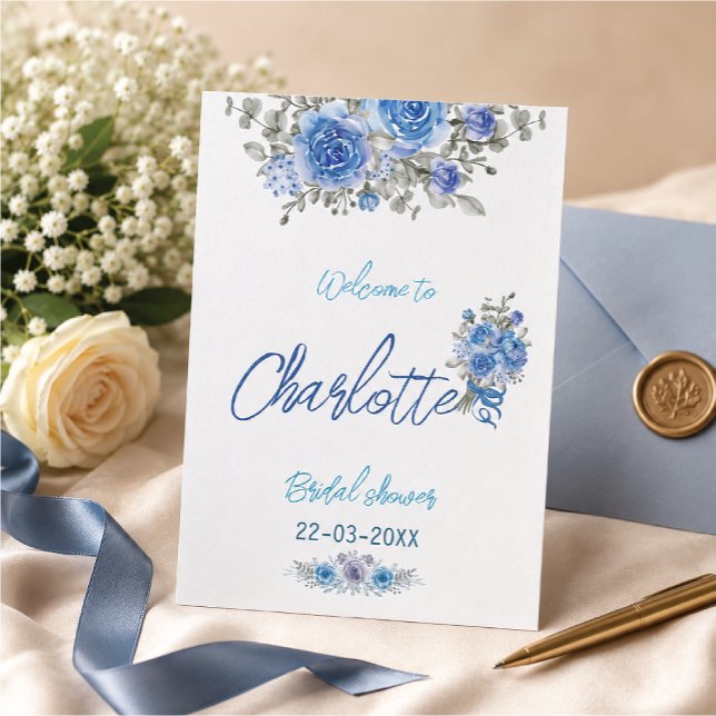 Elegante Aquarell Blumendusche Einladung (Von Creator hochgeladen)
