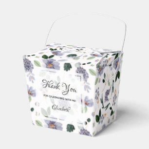 Elegante Aquarell-Lila-Blumen Geschenkschachtel