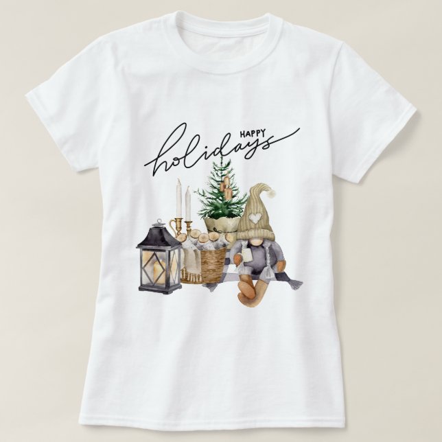 Elegante Aquarell Santa Maria degli Angeli T-Shirt (Design vorne)